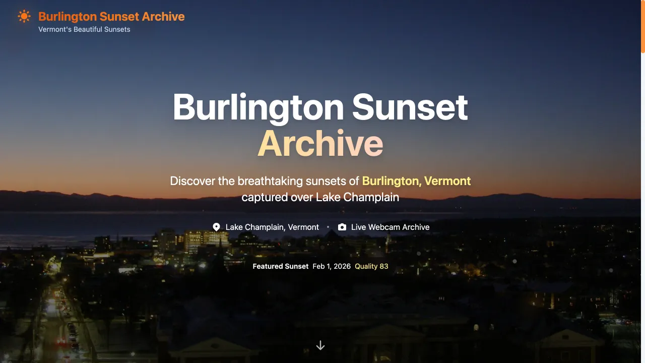 Burlington Sunsets screenshot