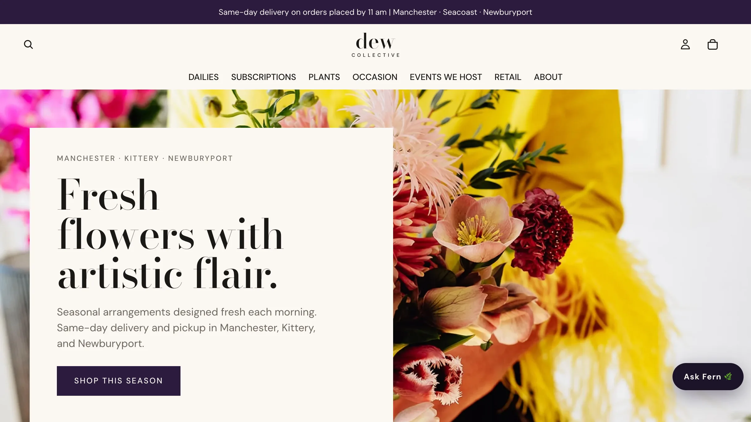 Dew Collective homepage